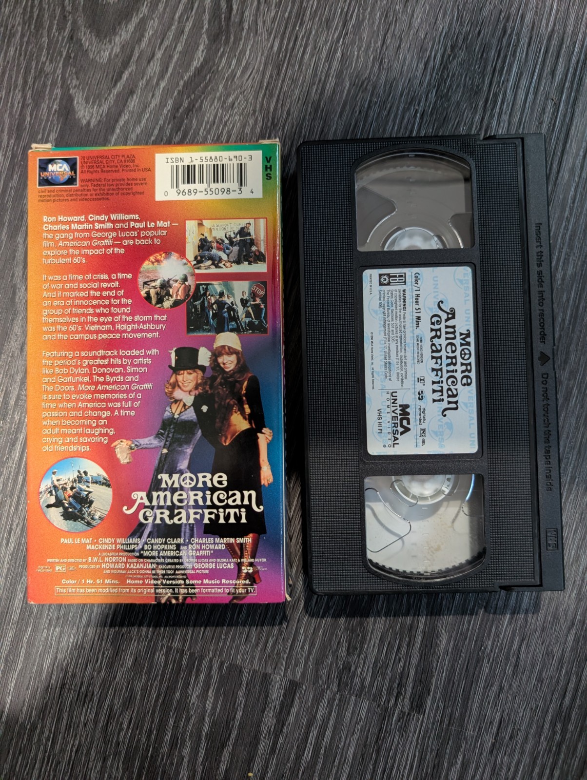 More American Graffiti (VHS, 1996, PG) Ron Howard, Cindy Williams, Paul Le Mat