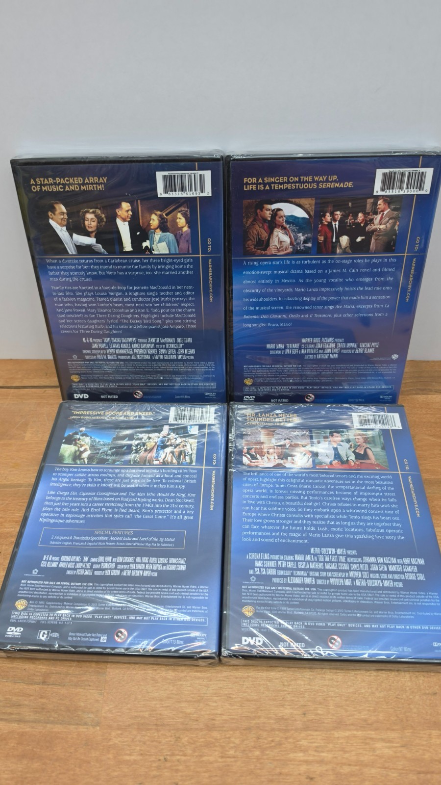 Warner Archive Lot: Three Daring Daughters, Serenade, For the First Time, Errol