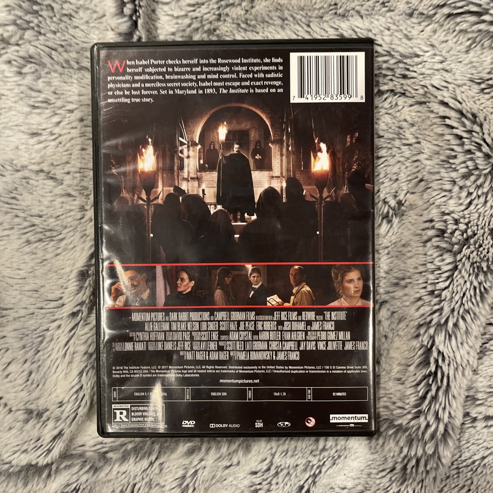 The Institute DVD 2017 James Franco Allie Gallerani Momentum Pictures Horror