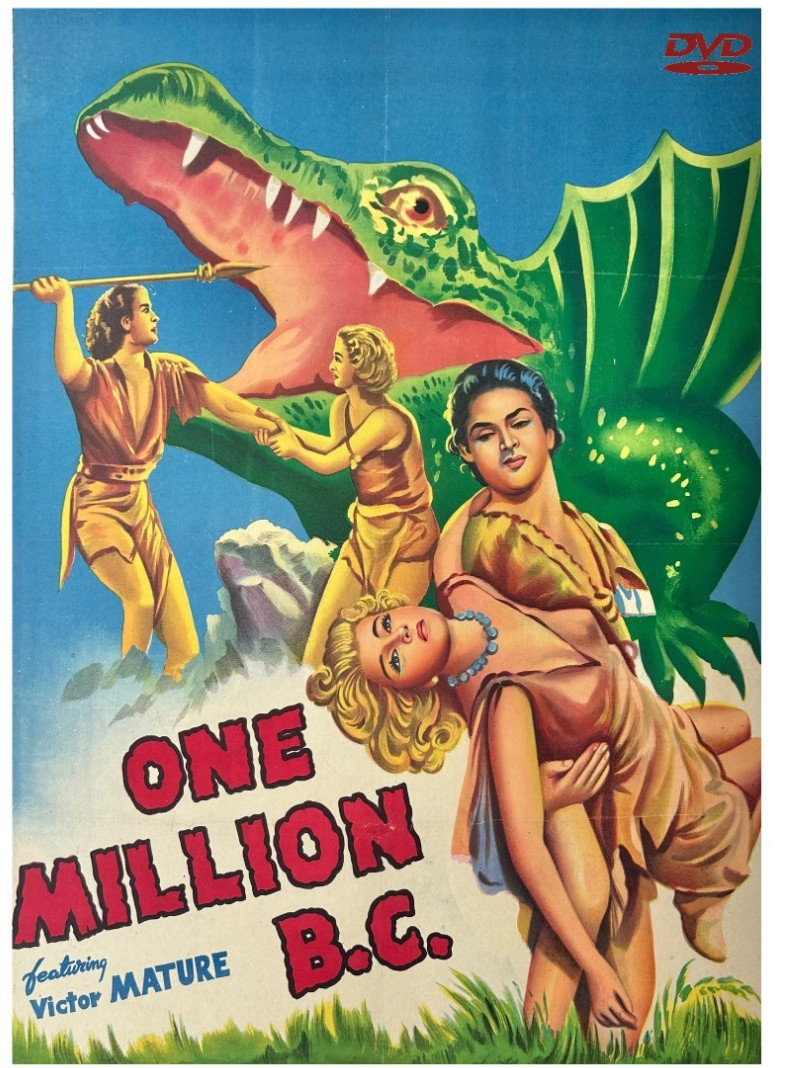 ONE MILLION B.C. 1940 DVD Sci-Fi Movie Victor Mature Carole Landis Lon Chaney