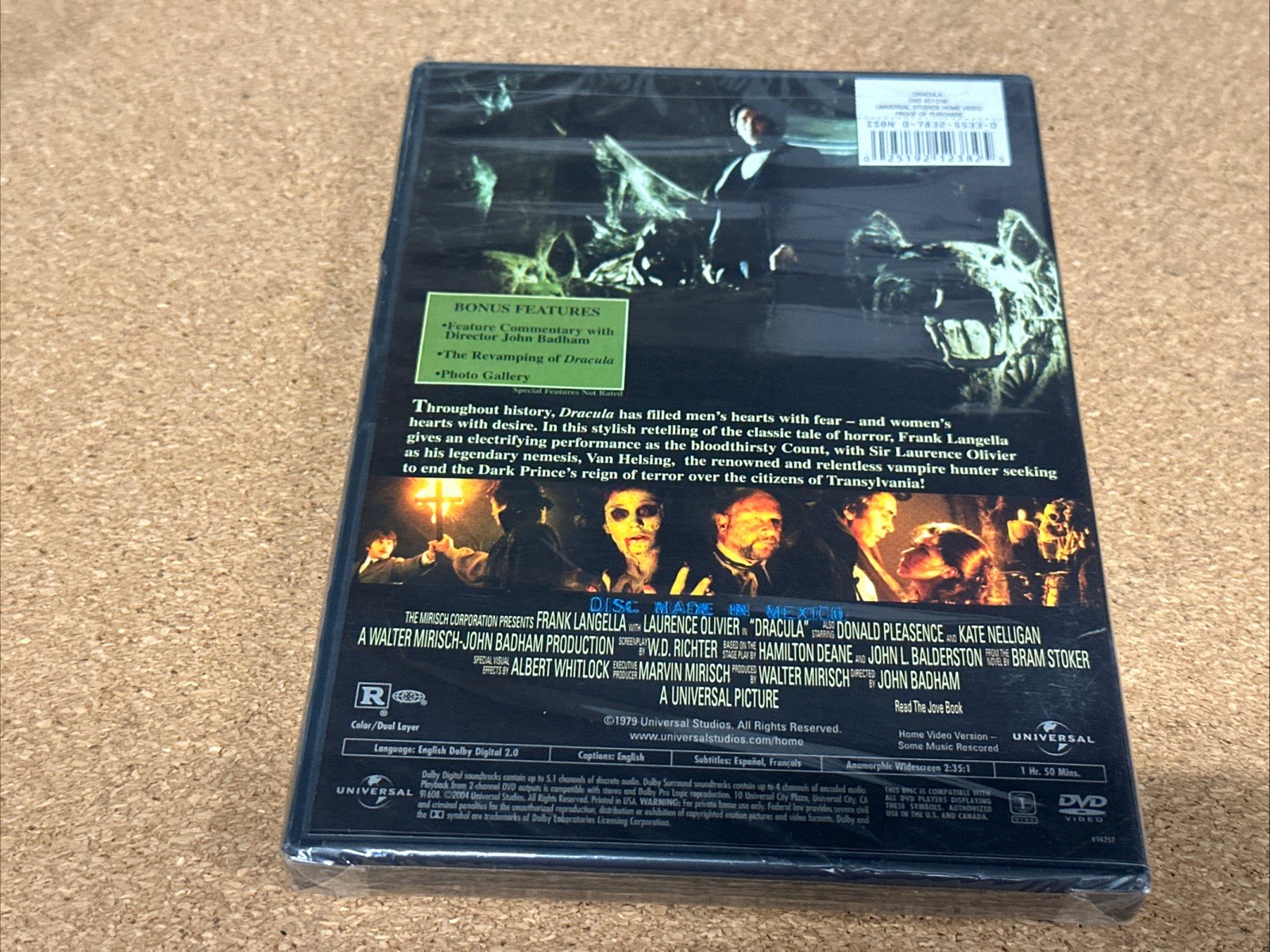 NEW & SEALED Dracula DVD 1979 Frank Langella Laurence Olivier