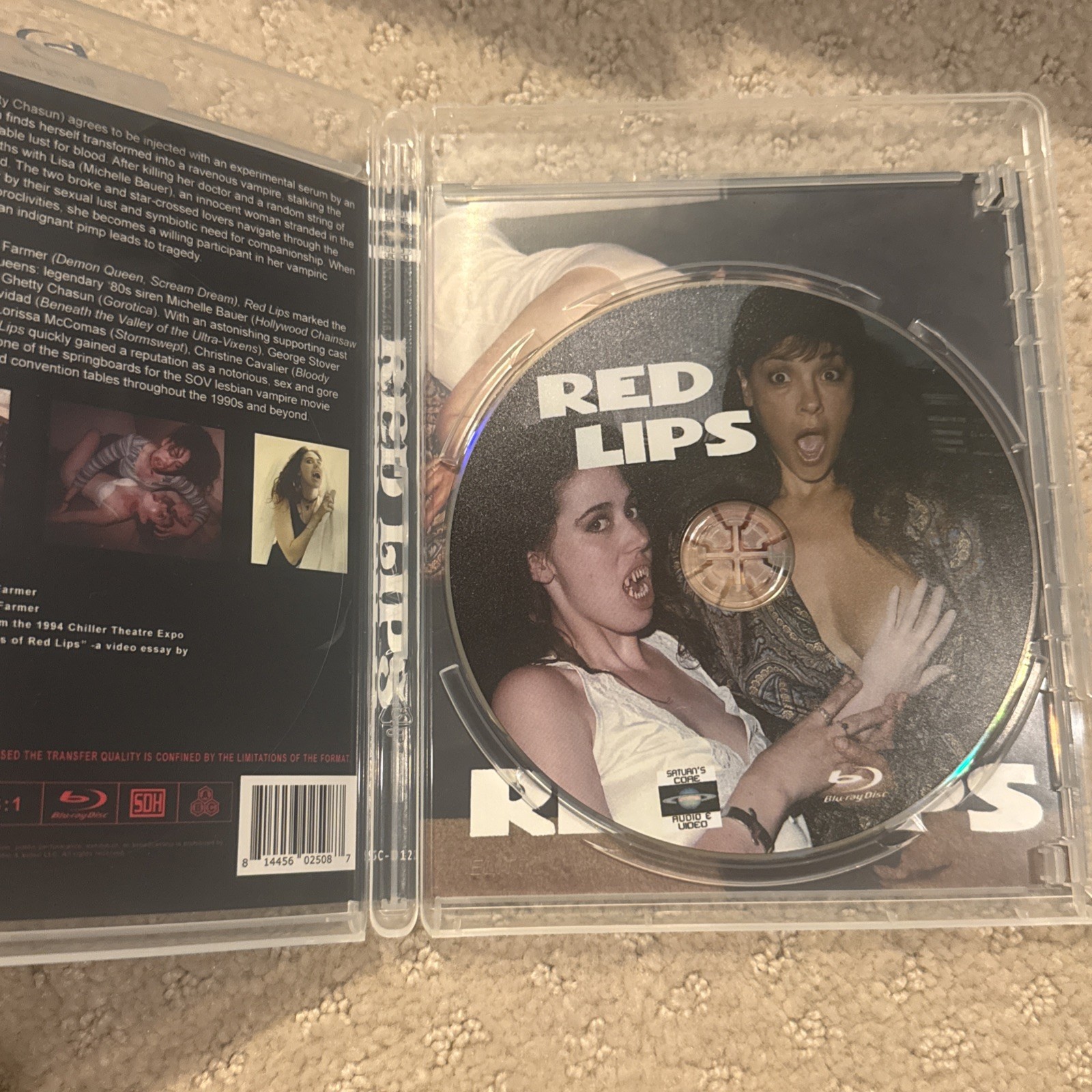 Red Lips Blu-ray 1995 vinegar syndrome saturn core OOP Slipcover SOV horror