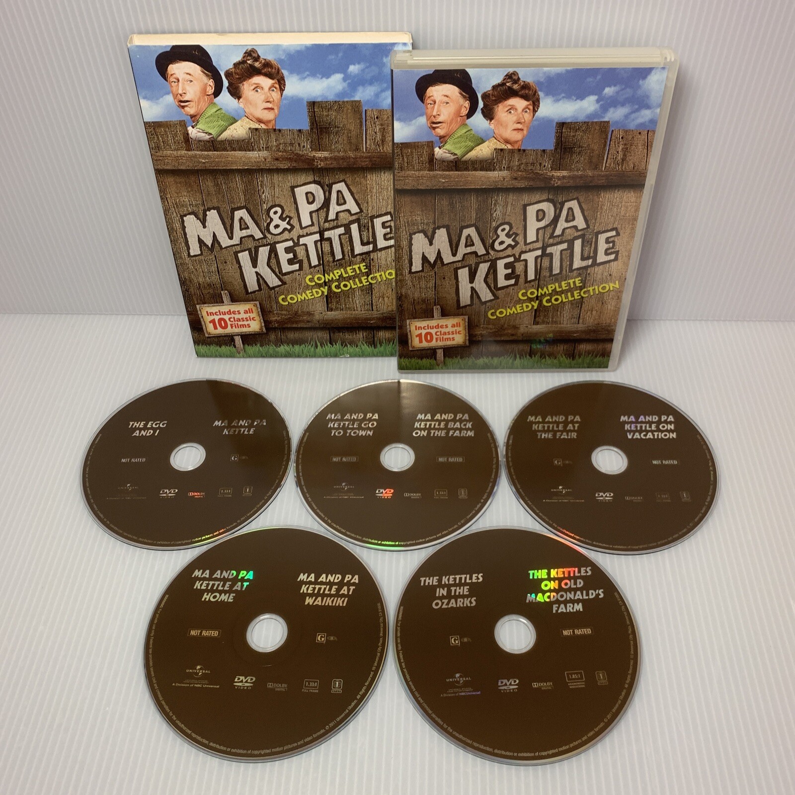Ma & Pa Kettle: Complete Comedy Collection (5-DVD Set, 10 Films) w/ Slipcover