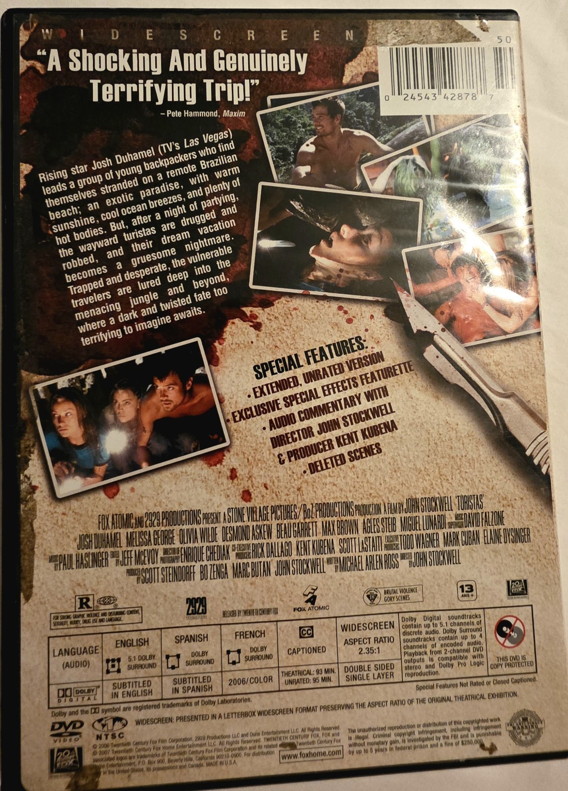 DVD Lot of 7 (10 Movies) Horror Thriller, All 4 Blade Movies! Used Condition