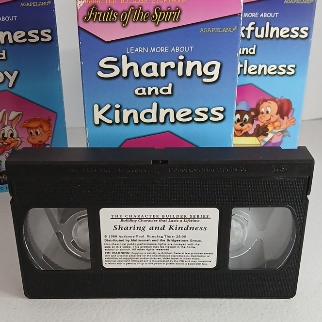 Fruits of the Spirit VHS Lot (4) Bridgestone Multimedia 1988 NTSC Box Set