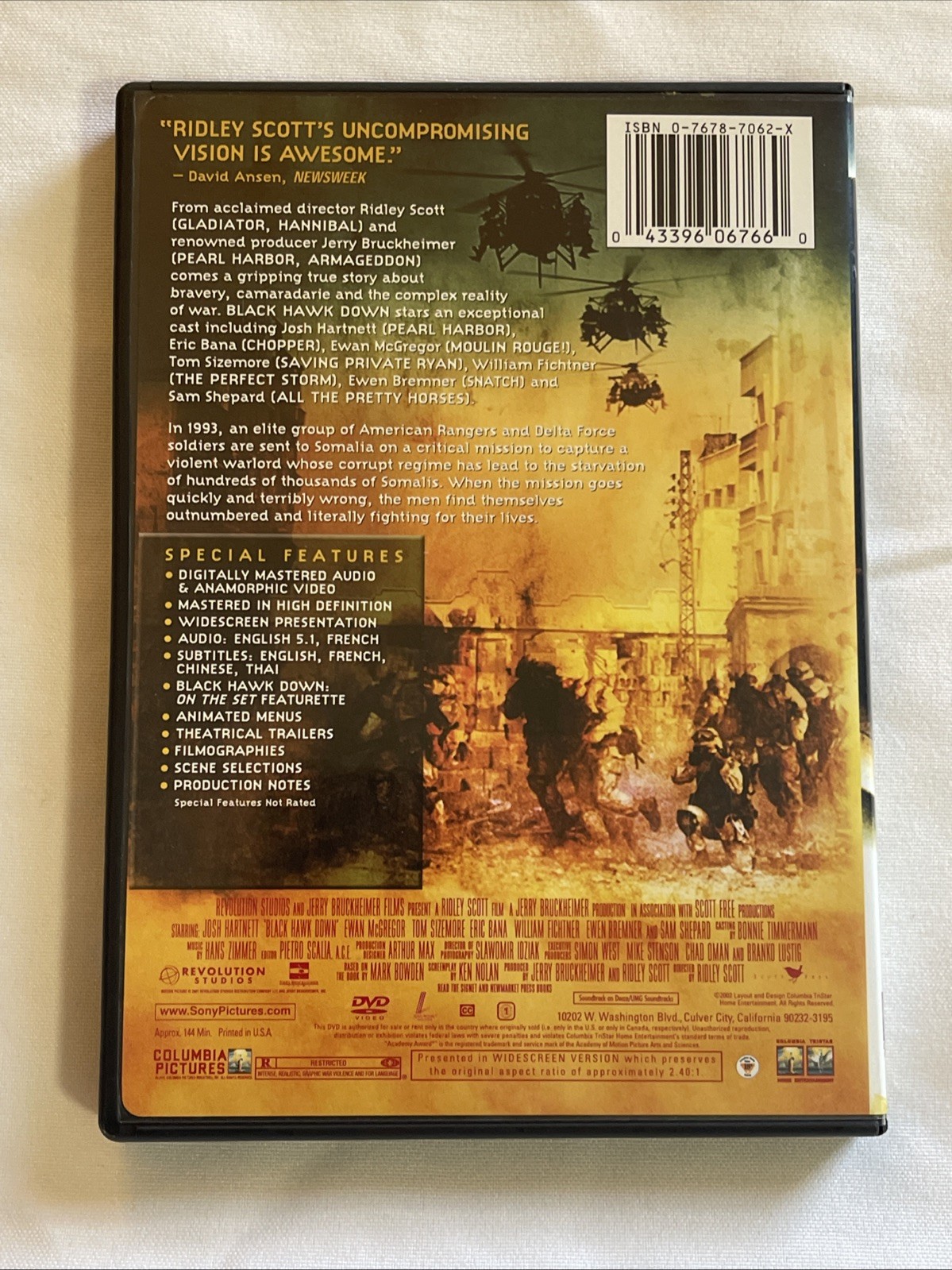Black Hawk Down (DVD, 2001)