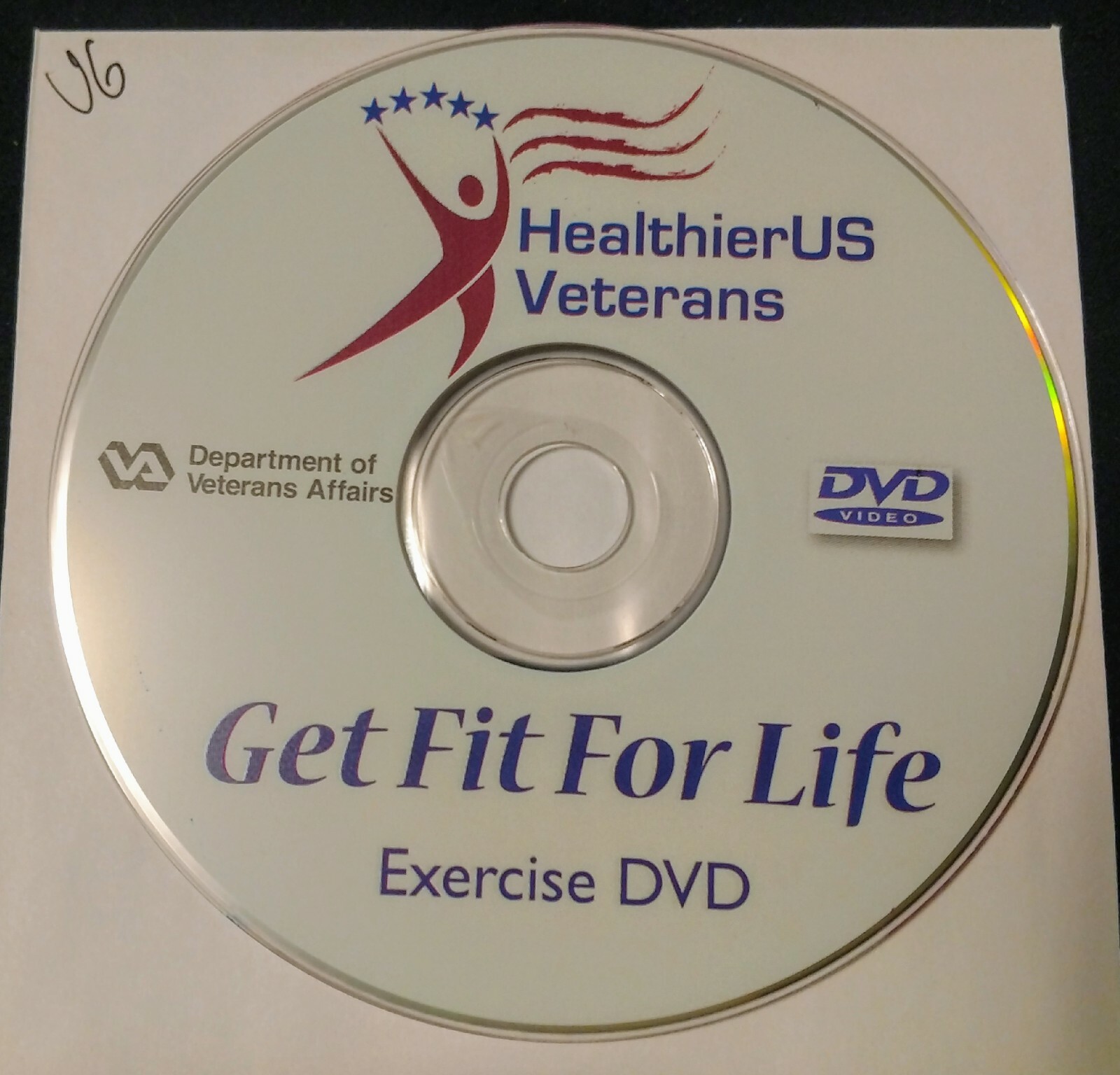 Get Fit For Life, Healthier US Veterans DVD. **Disc Only** Free Ship, No Trackin