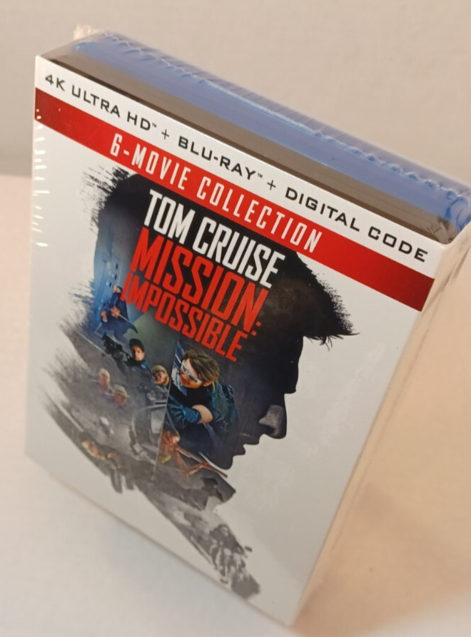Mission Impossible 6 Movie Set (4K+Blu-ray) Slipcover-Box Shipping with Tracking