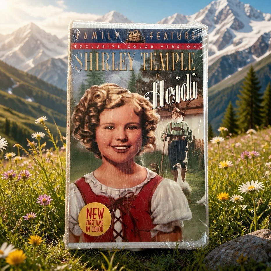 Shirley Temple Heidi Colorized VHS NTSC 20th Century Fox G Closed Captioned