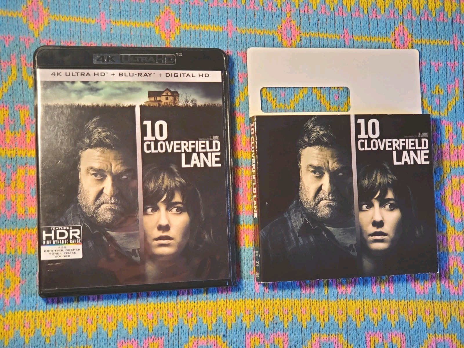 10 Cloverfield Lane (4K UHD/Blu-Ray, 2016) w/ Cut Blu-Ray Slipcover *READ*