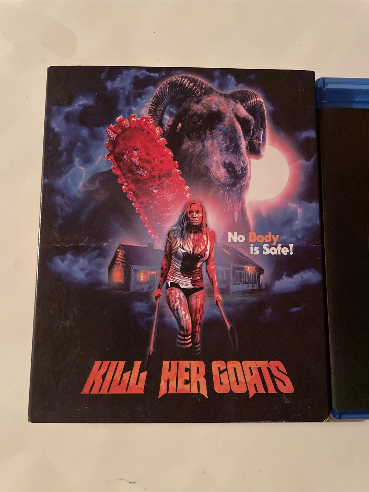 KILL HER GOATS Blu-Ray with Dented Slipcover – Exclusive Slip Cover – UNRATED
