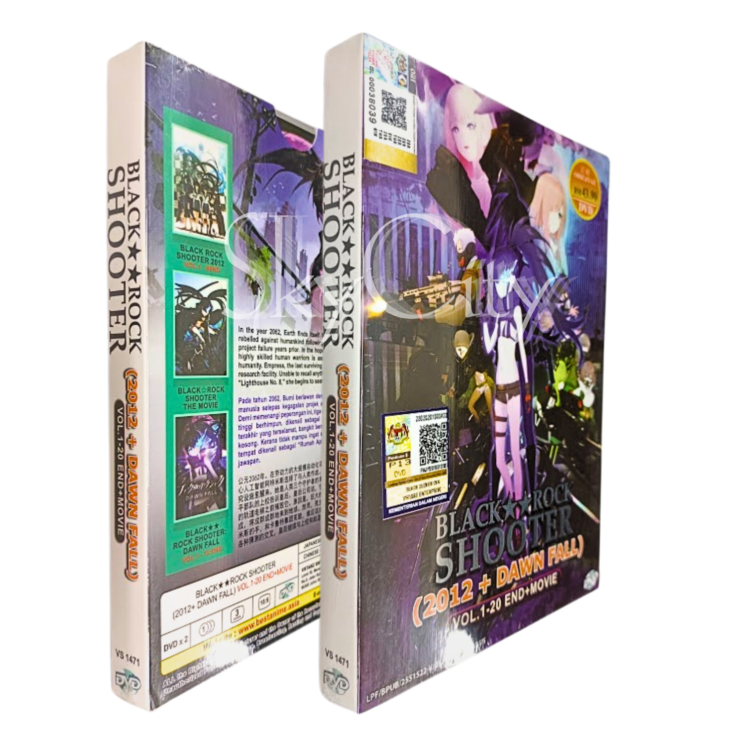 Black Rock Shooter (2012+Dawn Fall) Vol 1-20END+Movie DVD English Sub All Region