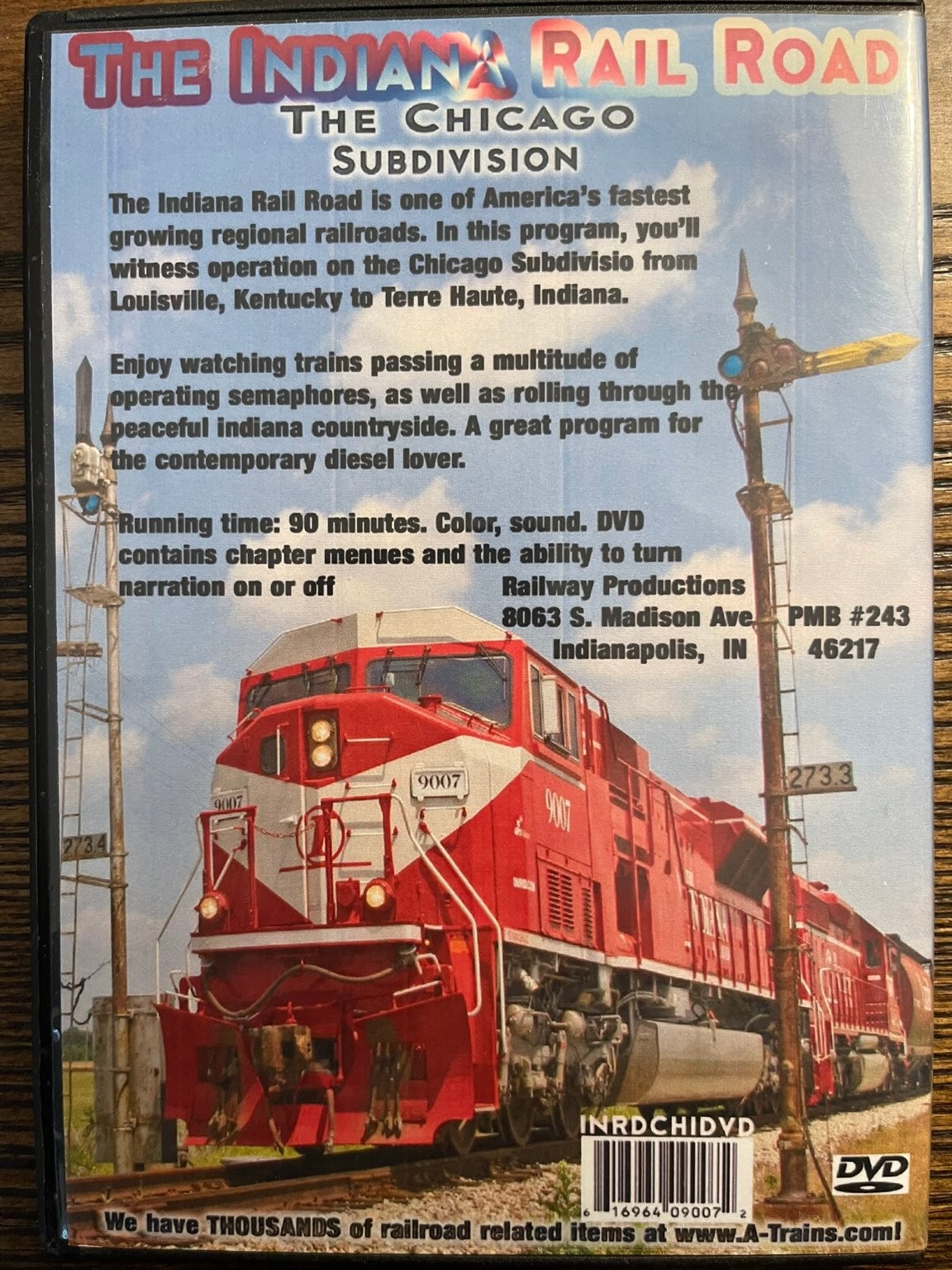 The Indiana Rail Road The Chicago Subdivision DVD Railway Productions Trains