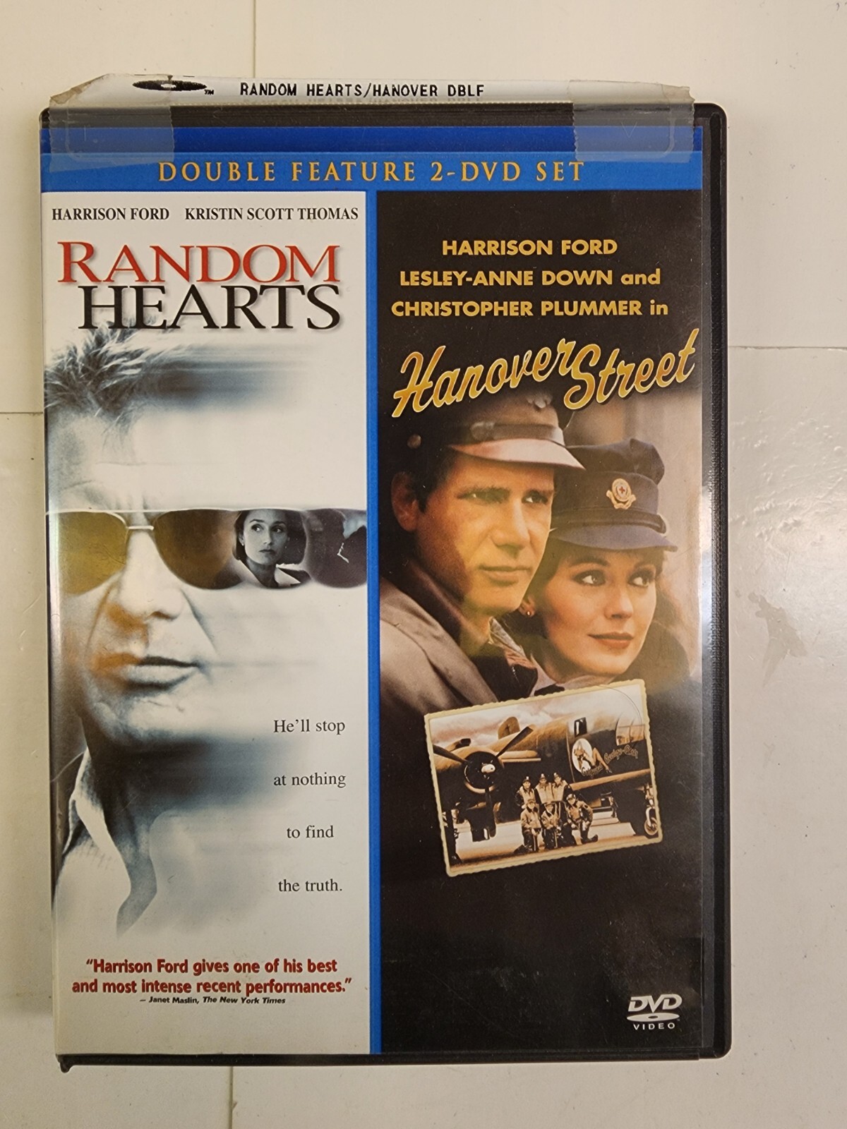 DOUBLE FEATURE – Random Hearts/Hanover Street (DVD, 2008, 2-Disc Set) A10