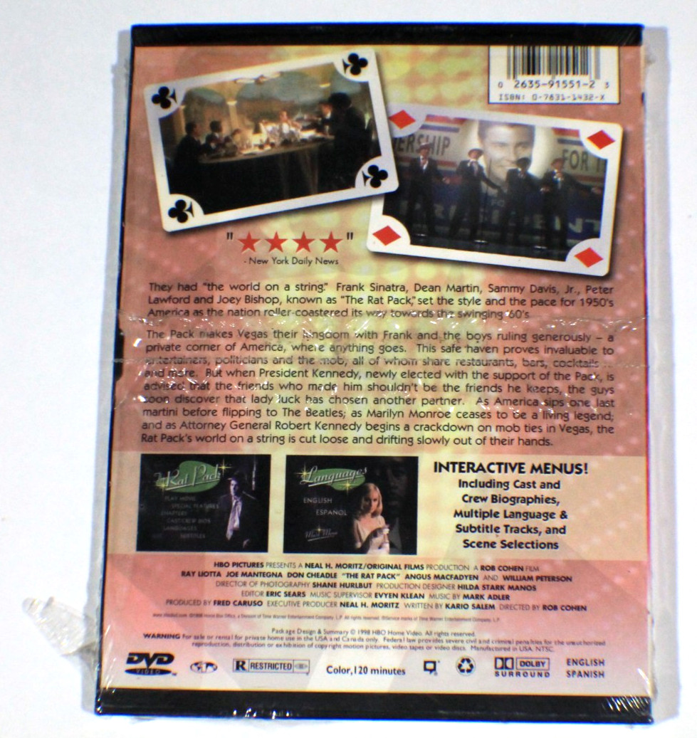 The Rat Pack (DVD, 1998, Multiple Languages) BRAND NEW FACTORY SEALED