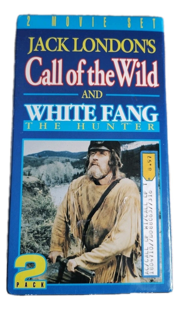 Jack London’s Call Of The Wild (2-VHS’s,1994) & White Fang The Hunter 187min VHS