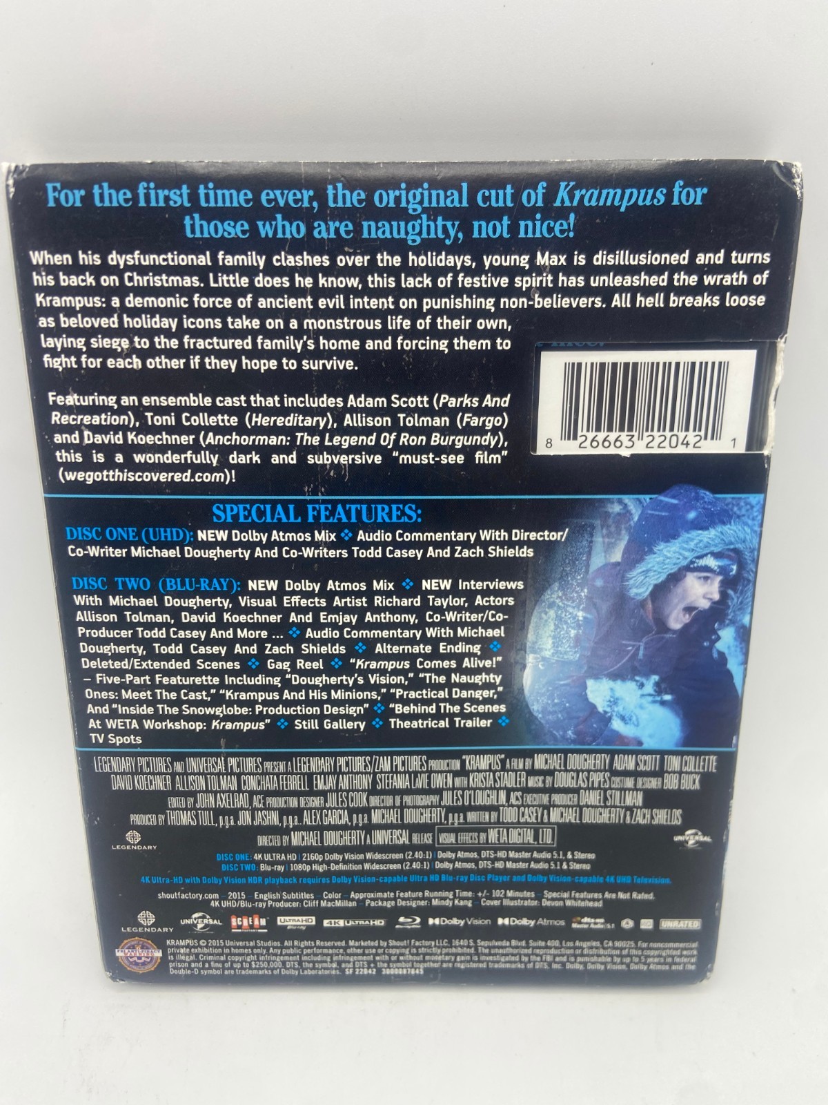 Scream Factory Krampus The Naughty Cut Collector’s Ed. 4K UHD Blu-ray Horror