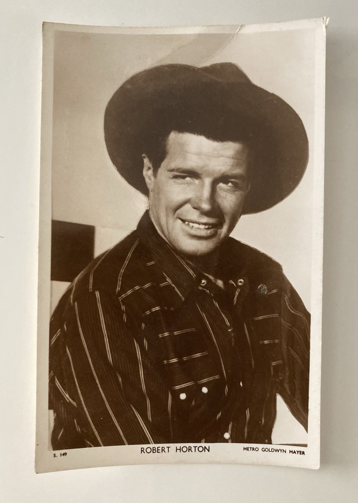 Robert Horton Metro Goldwyn Mayer Postcard Memorabilia