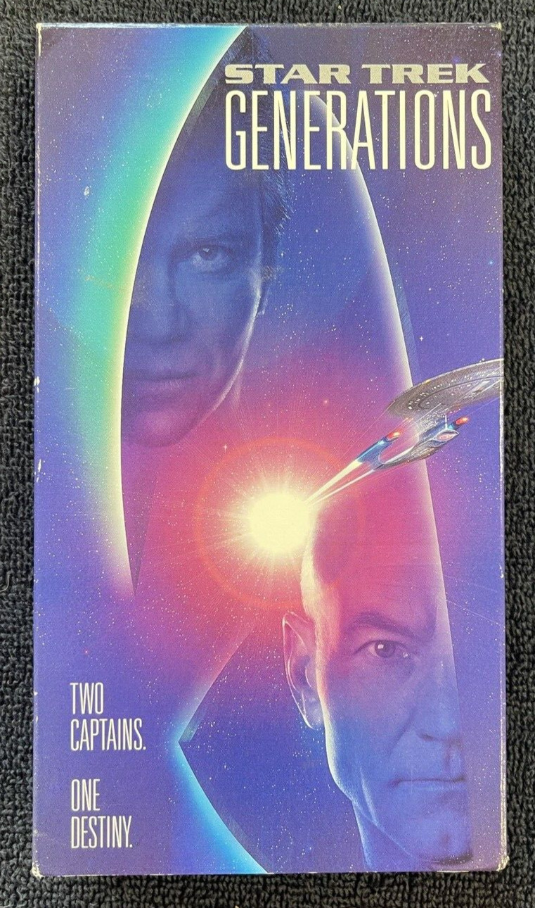 STAR TREK: GENERATIONS (VHS, 1995) VII William Shatner ~ Patrick Stewart