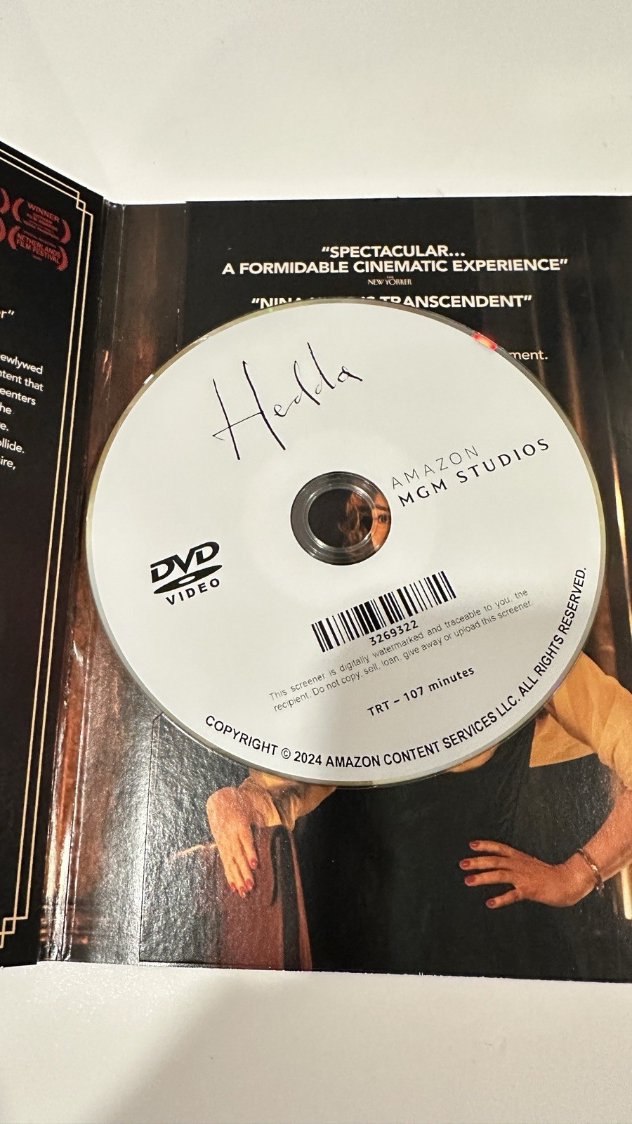 Hedda FYC DVD Awards Promo Screener Amazon Prime Full Movie