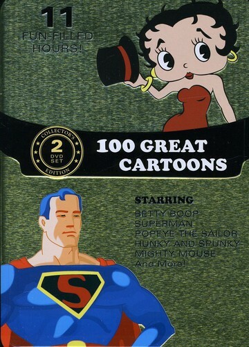 100 GREAT CARTOONS – 11 Hours – Betty Boop/Popeye/Hunky Spunky + DVD