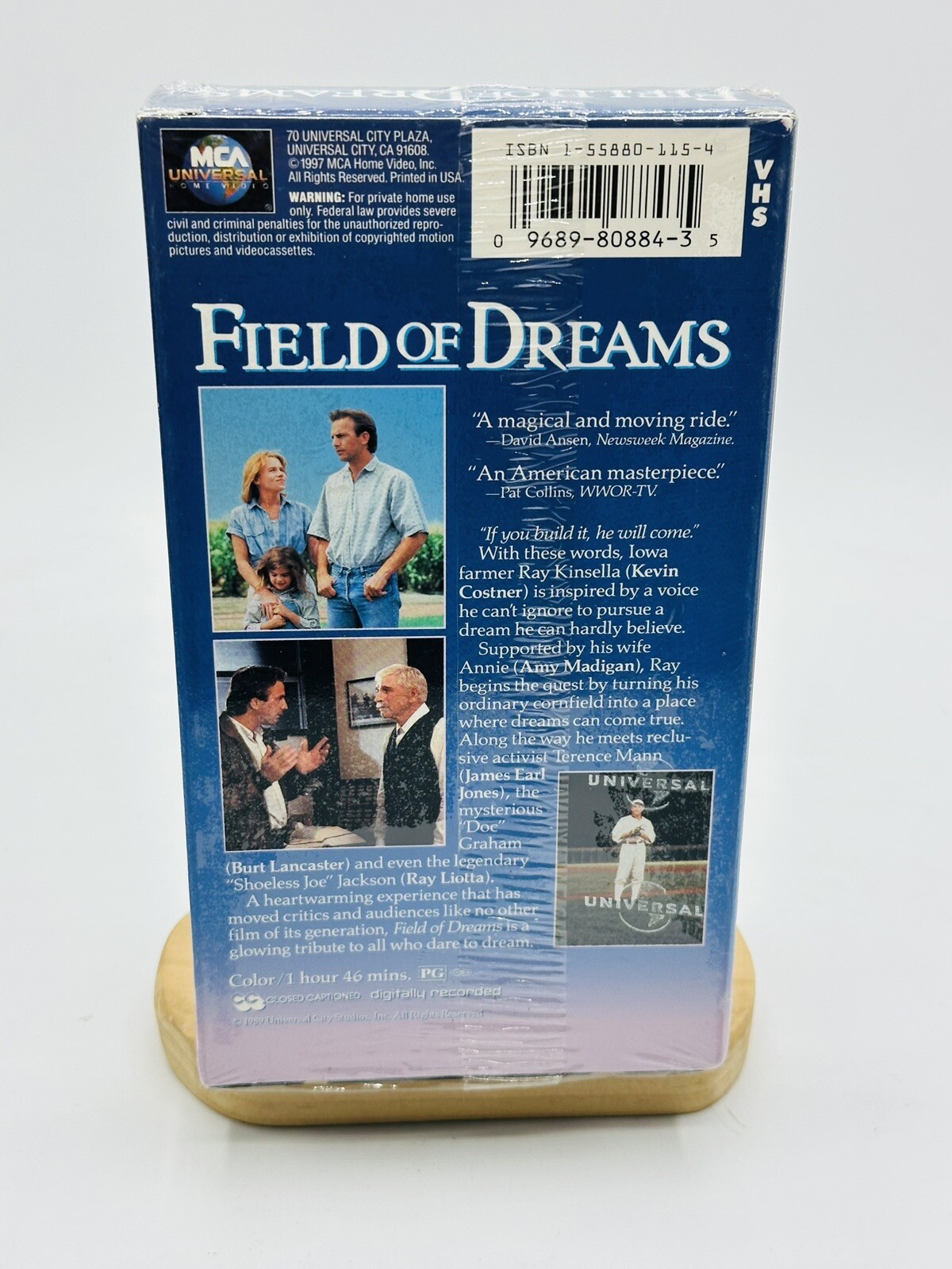Field of Dreams VHS 1989 Factory Sealed Kevin Costner Universal City MCA