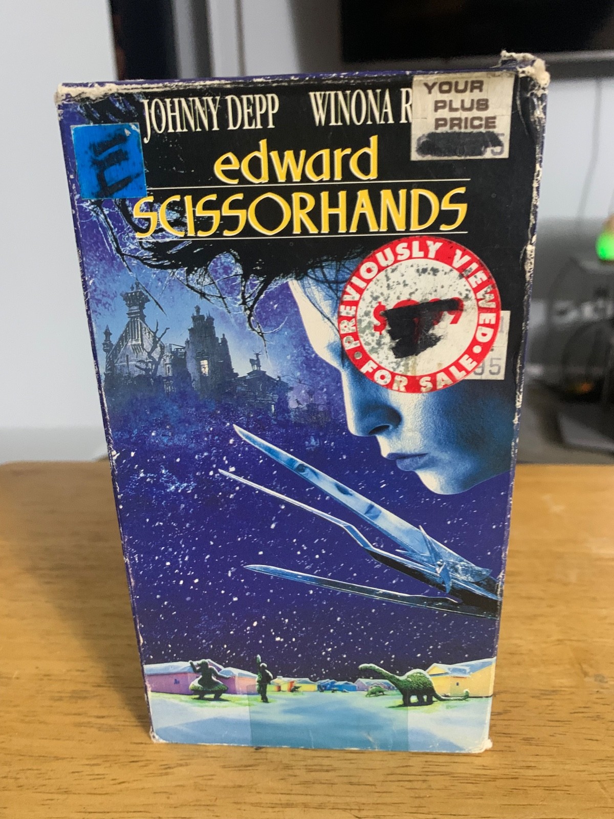 Edward Scissorhands (VHS, 1991) Johnny Depp Winona Ryder