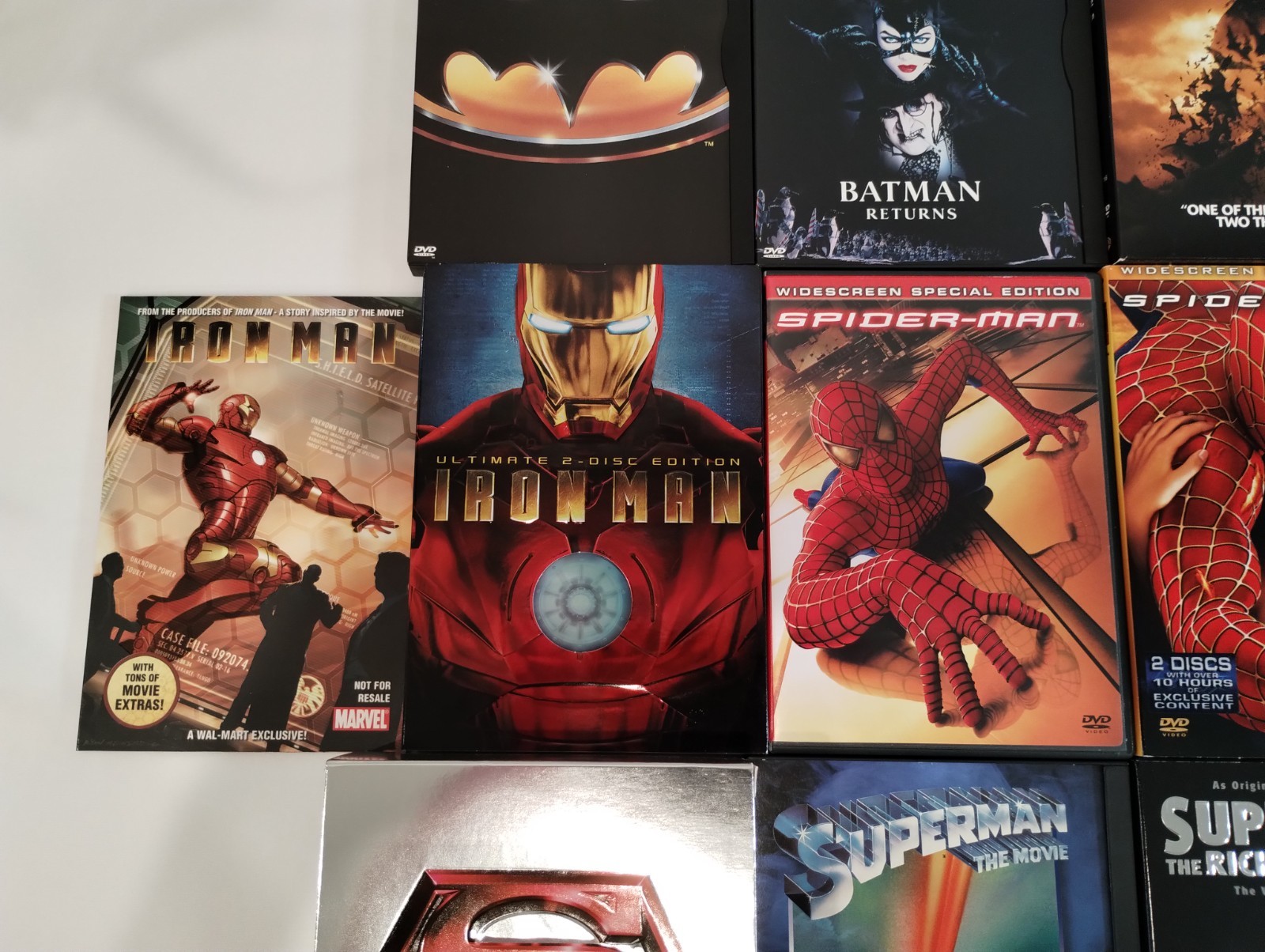 Marvel / DC Movies DVD Lot of 19 + 2 Makings of DVDs Excellent Condition