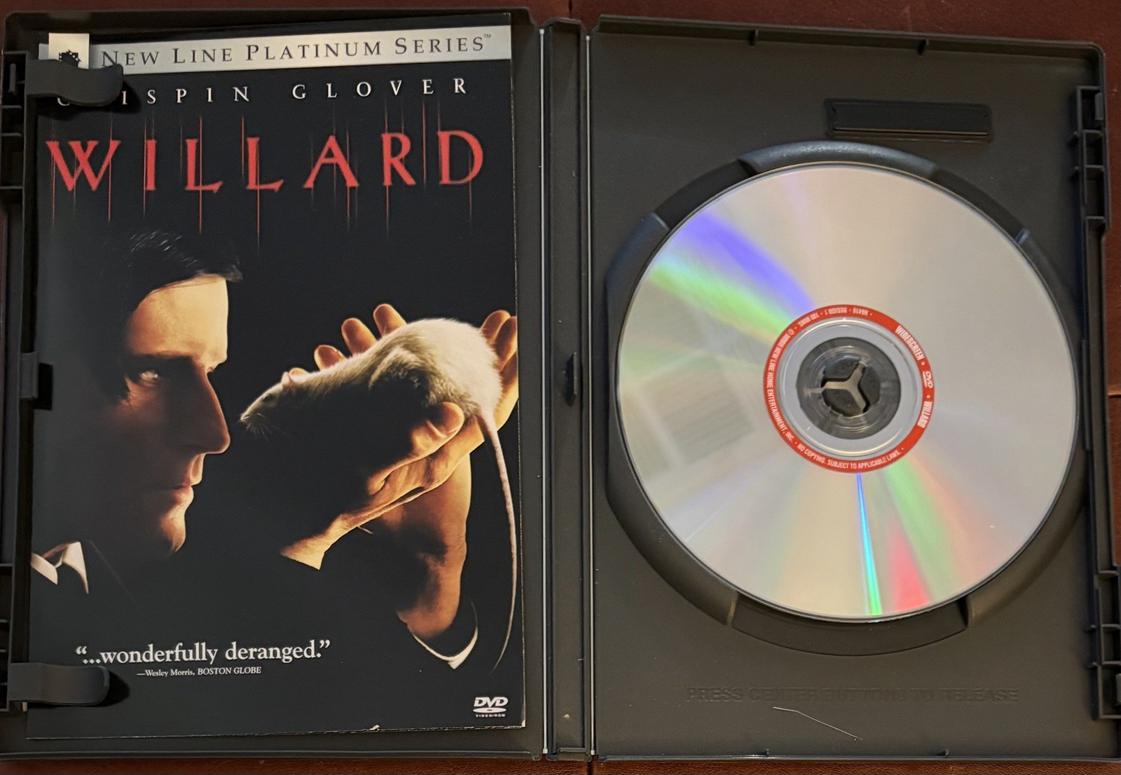 Willard (DVD, 2003, Platinum Series) Crispin Glover