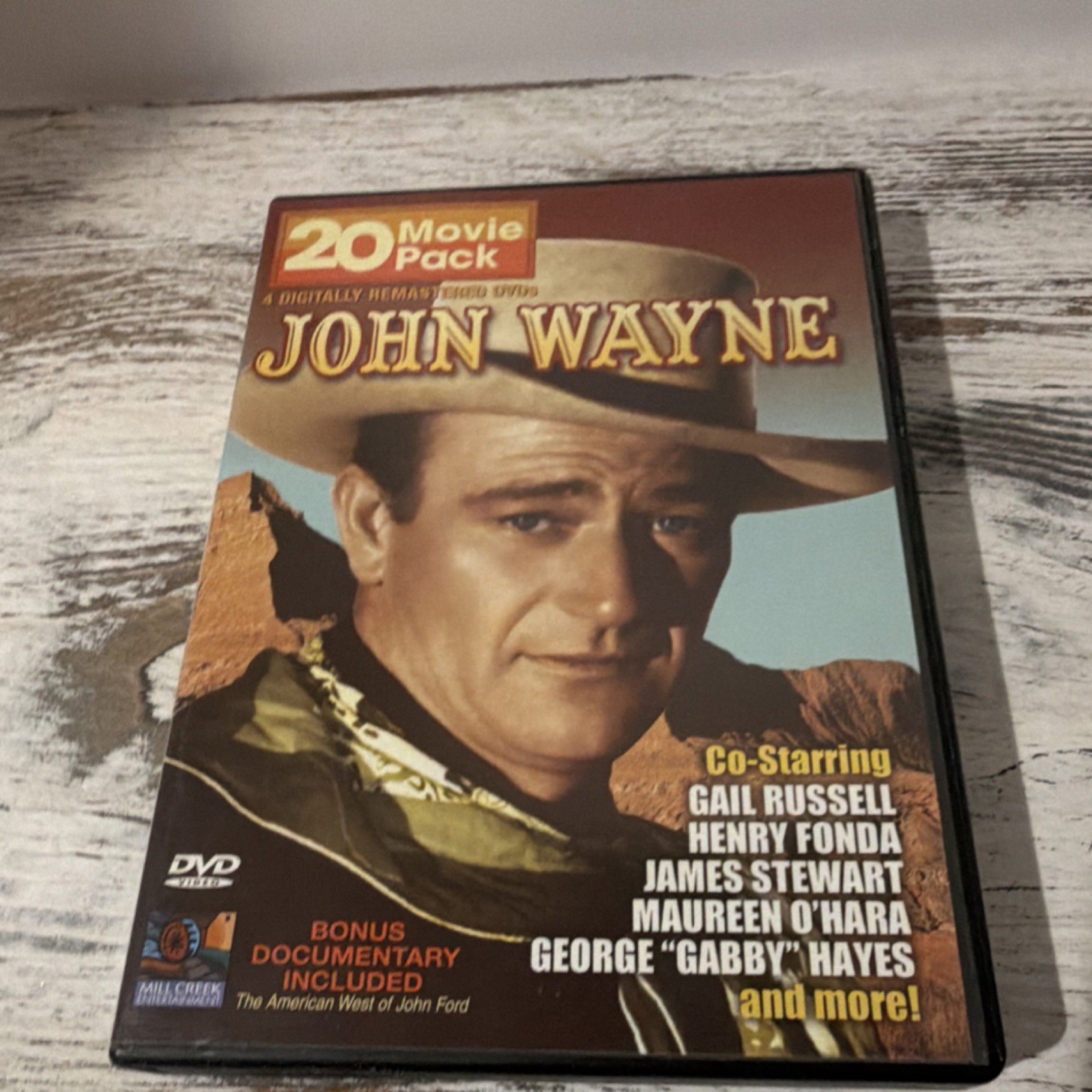 Mill Creek John Wayne 20 Movie Pack DVD Box Set Remastered Bonus Documentary