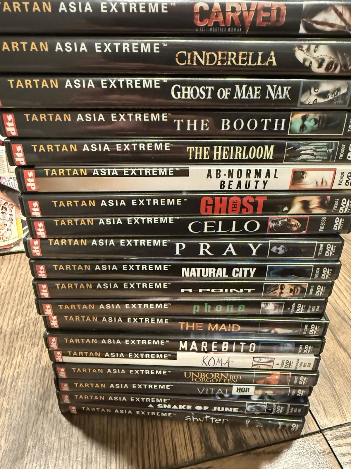Tartan Asia Extreme DVD Lot 19 Movies Shutter Marebito Snake of June Vital OOP