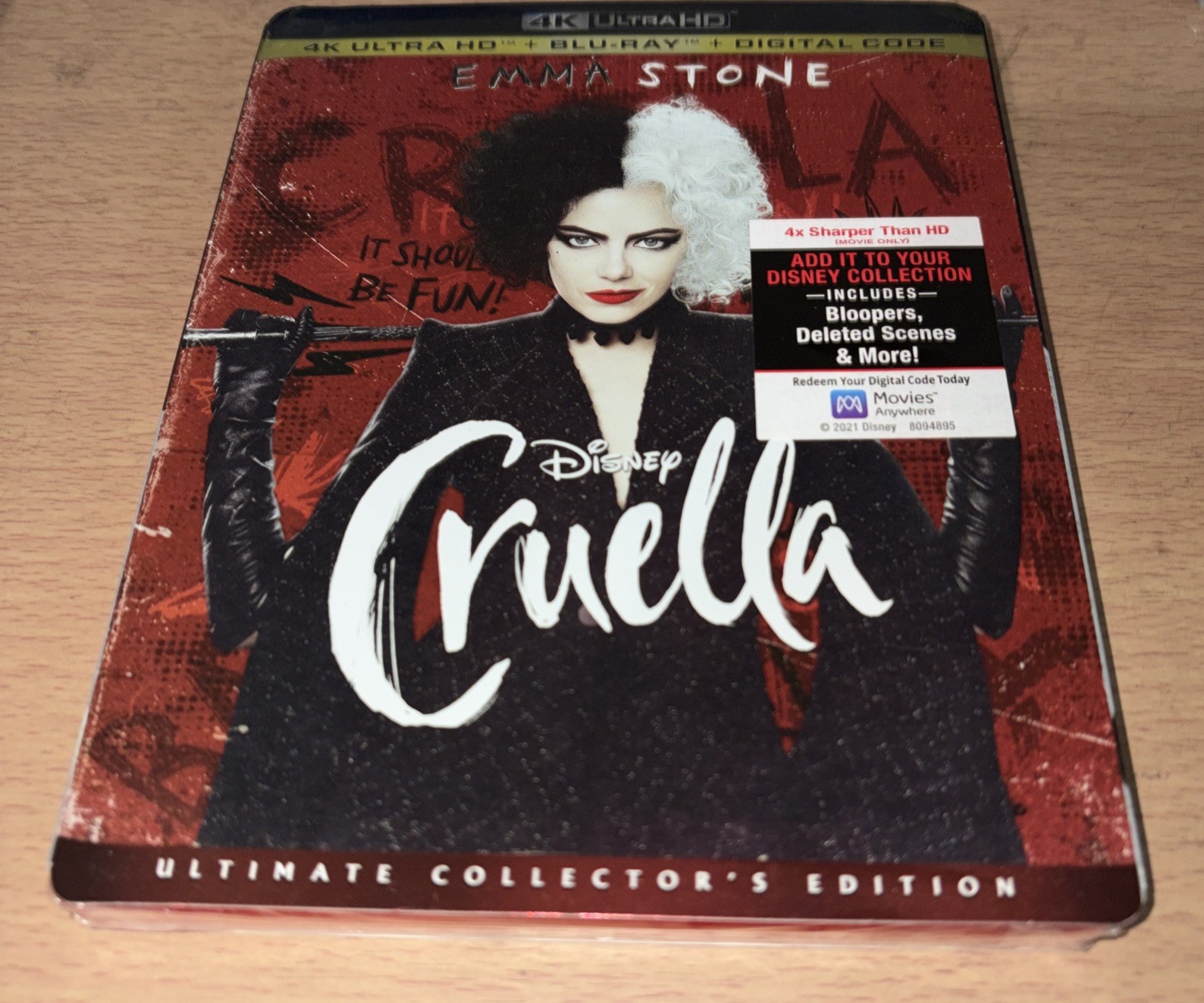 Cruella 4k Ultra HD Blu Ray Digital 2021