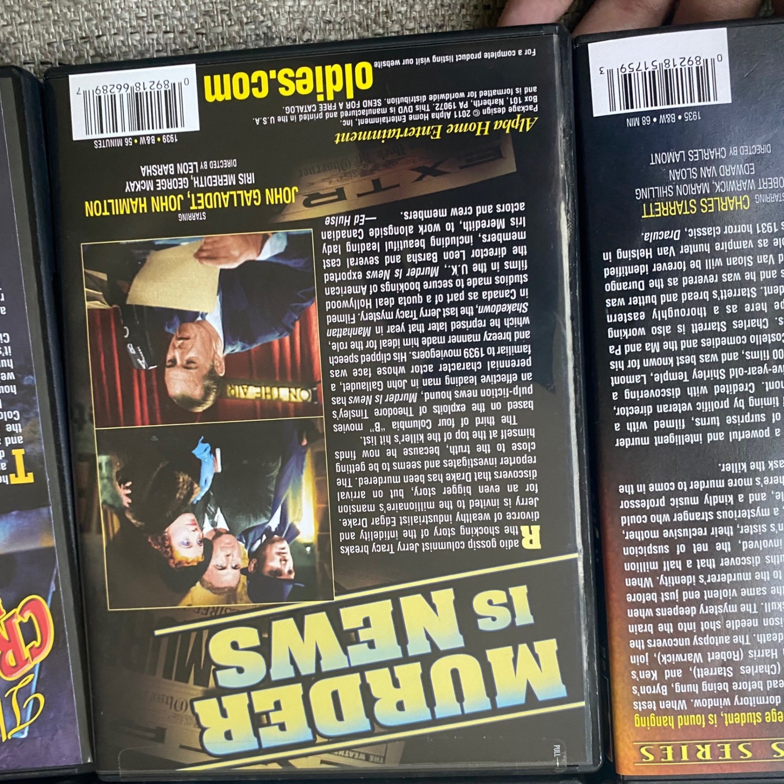 Classic Mystery Film Noir DVD Lot 6pc House of Mystery Gangs of New York Alpha