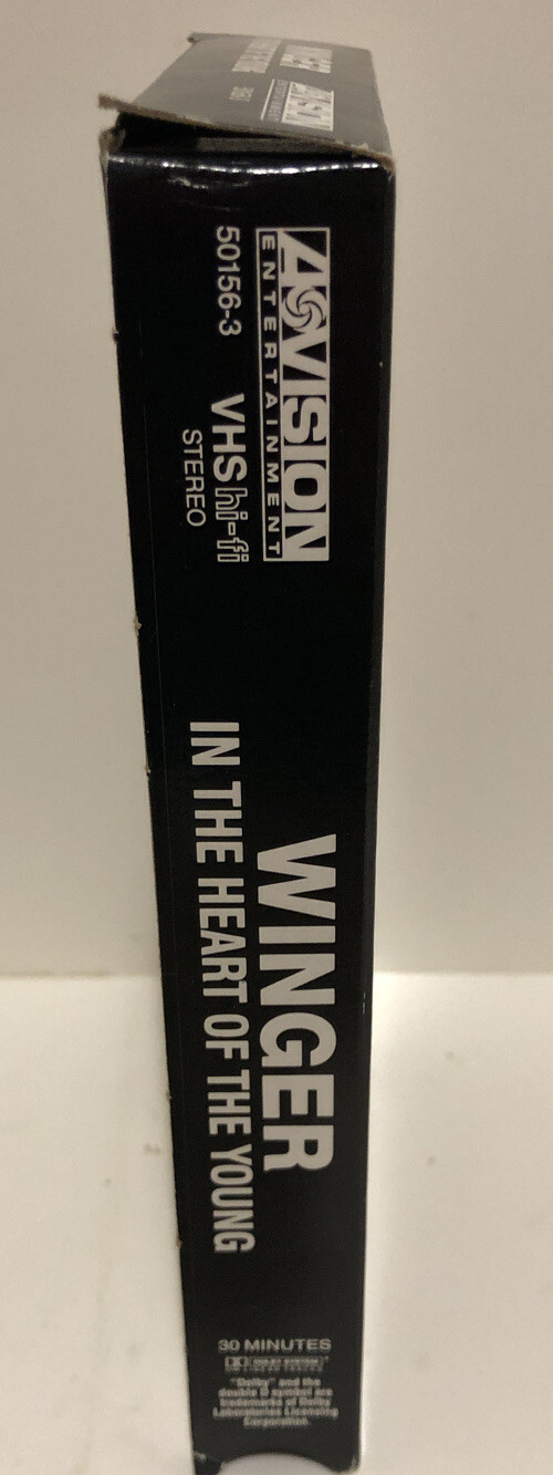 VHS Winger In the Heart of the Young 1980 Heavy Metal RARE