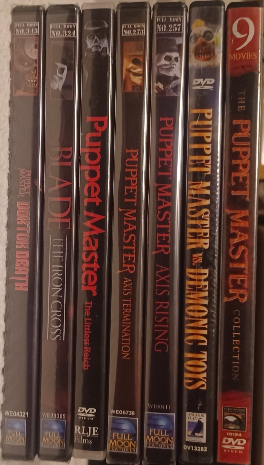 Puppet Master All Movies (15) DVD (8) Full Moon Features Scifi Pictures RLJEfilm