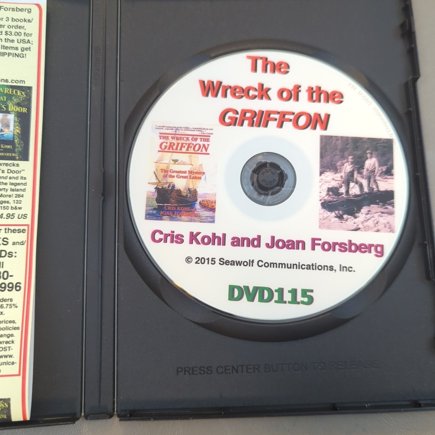 The Wreck Of The Griffon. The Greatest Mystery Of The Great Lakes. 2015 DVD 115