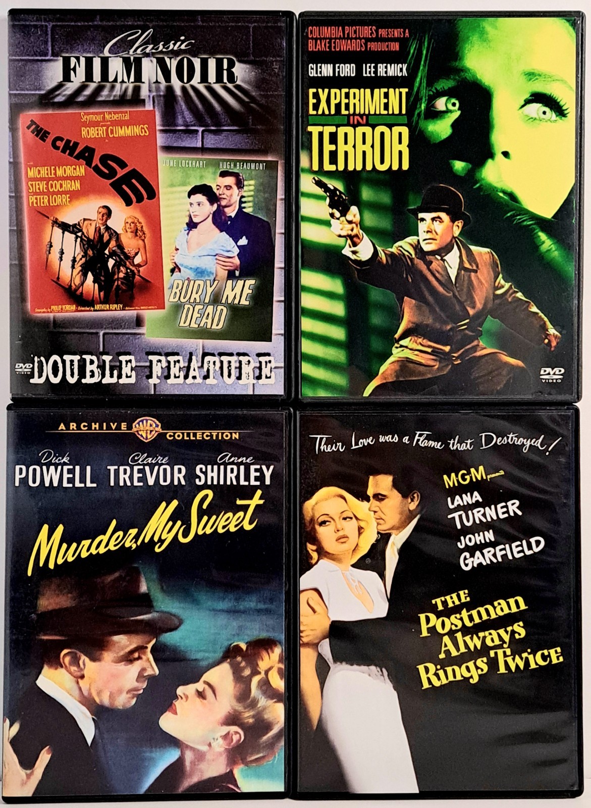 5 Film Noir Lot ~ Dvd (4-Disc Set) Classic Film Noir