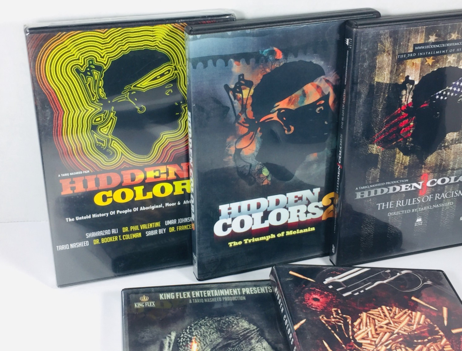 “HIDDEN COLORS” (TARIQ NASHEED) DVD SET (1-5) 1 2 3 4 5 (1 SEALED) KING FLEX++++