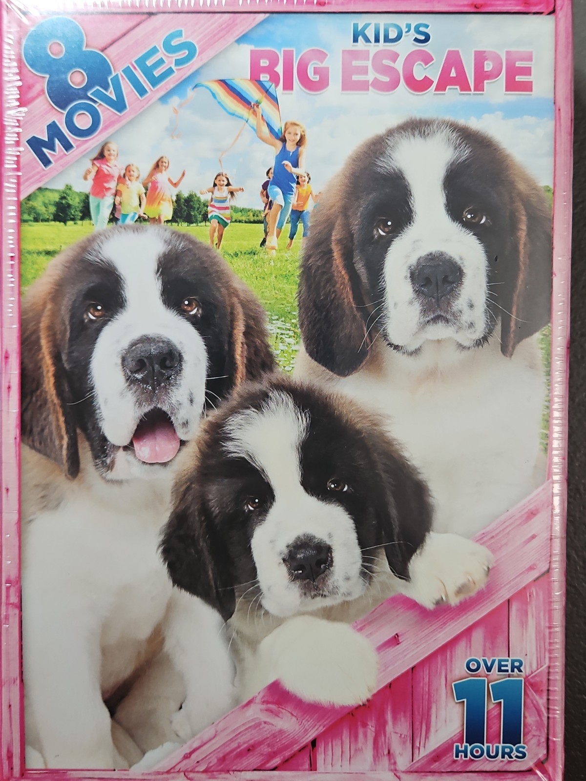 Kid’s Big Escape 8 Movies Over 11 Hours – 2 DISC Set – NEW SEALED