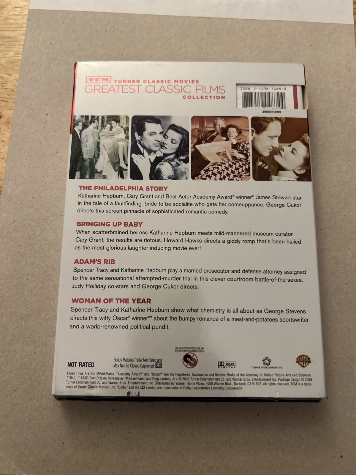 🟢TCM Greatest Classic Films Collection Philadelphia Story, Bringing Up Baby DVD