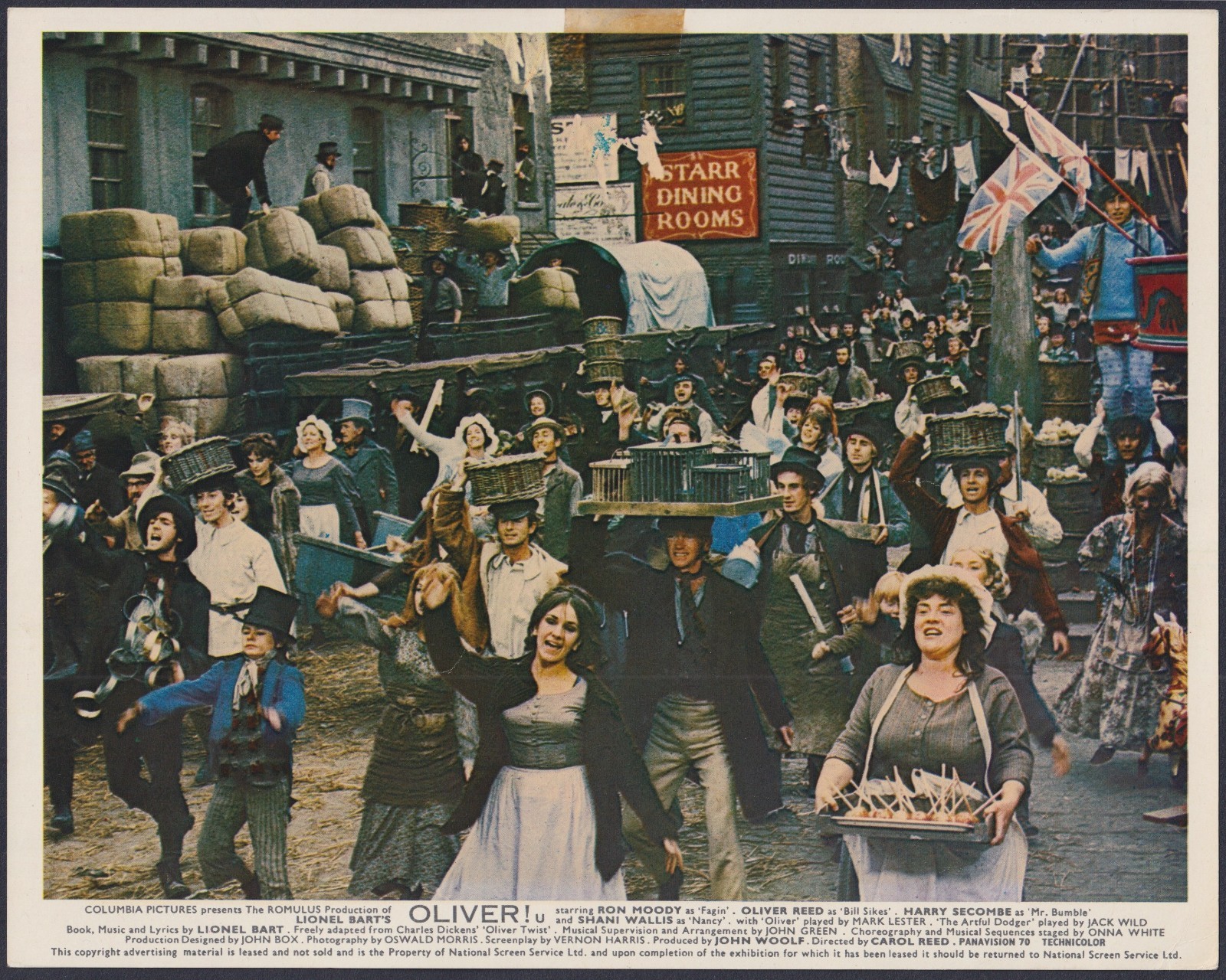 Oliver! 8x ORIGINAL UK FOH Lobby Cards Ron Moody Mark Lester Carol Reed 1968