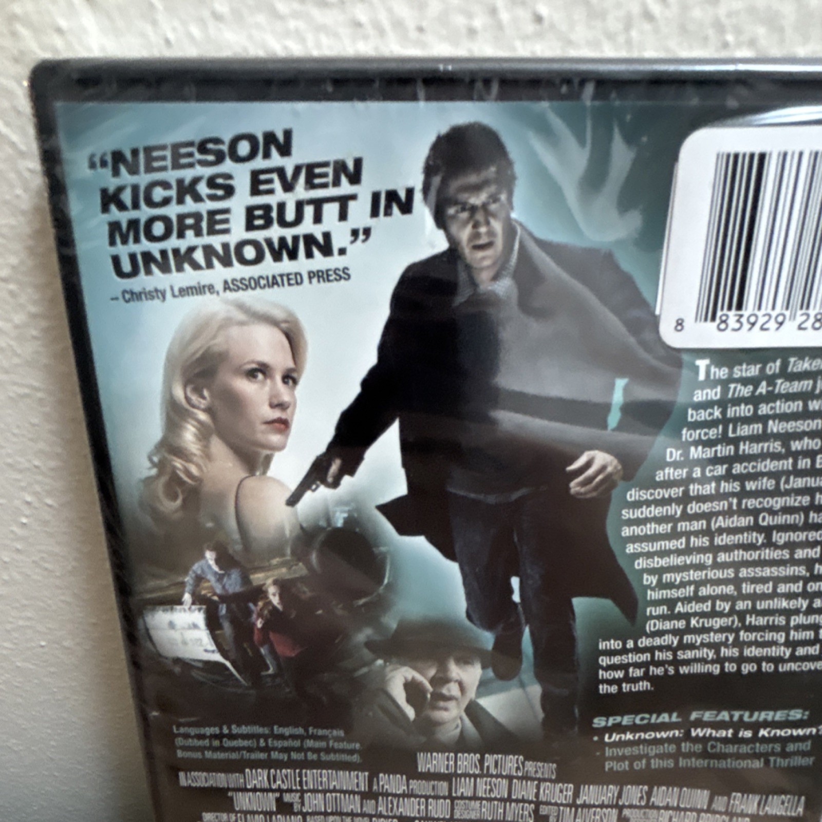 Warner Bros Pictures DVD Liam Neeson Thriller Widescreen Special Features 2011