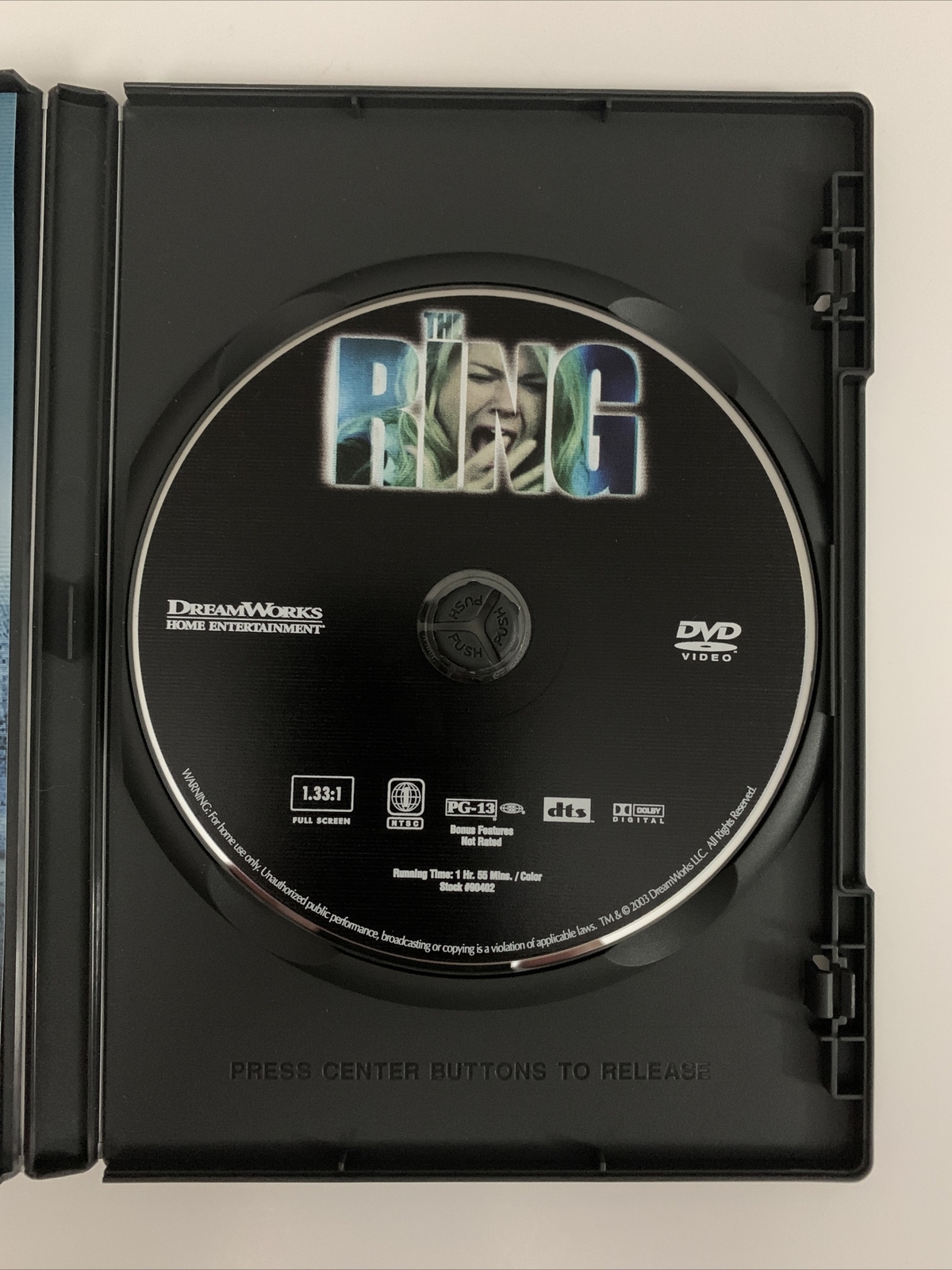 The Ring (DVD, 2003, Full Frame)