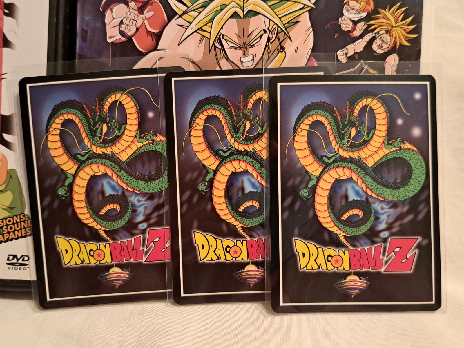 Dragon Ball Z Broly Movie Pair With Original Cards