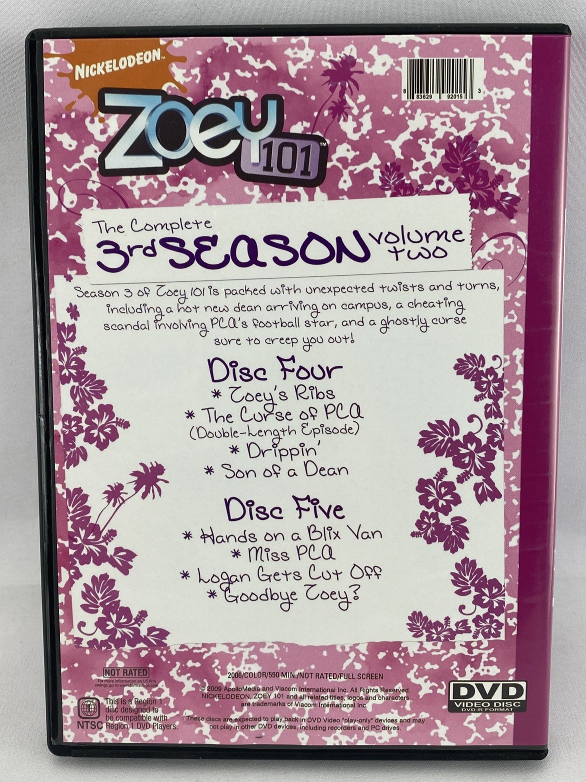 Zoey 101 Seasons 1-4 1 2 3 4 Nickelodeon DVD Set OOP Complete Series