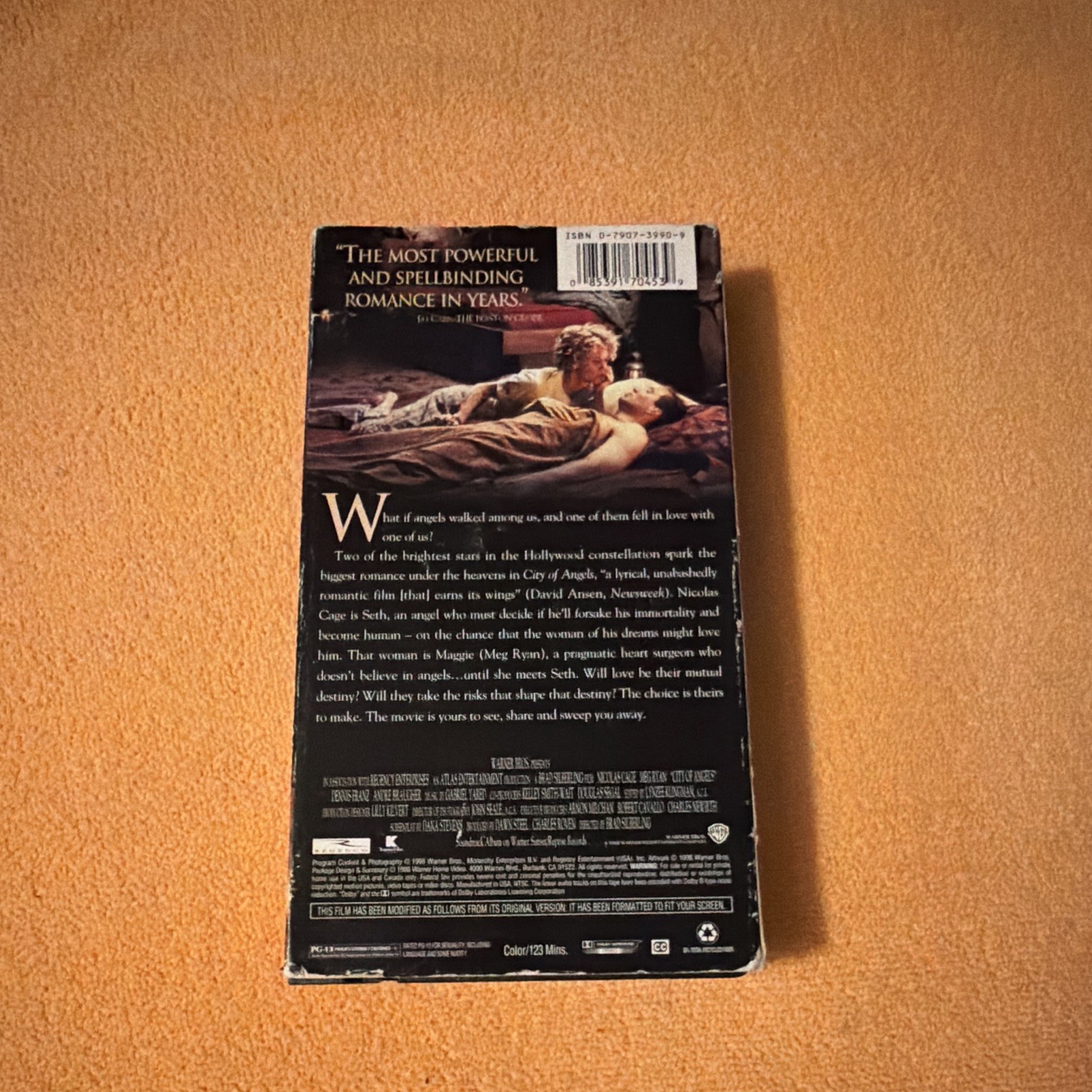 Warner Home Video City of Angels VHS (1998) PG-13 NTSC Full Screen CC