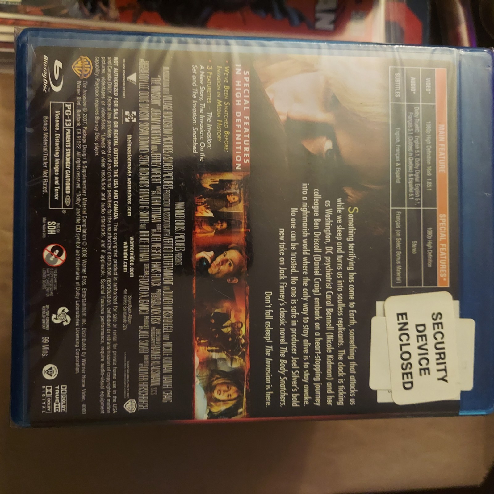 Warner Home Video The Invasion (Blu-ray) 2008 PG-13 Kidman Craig Widescreen