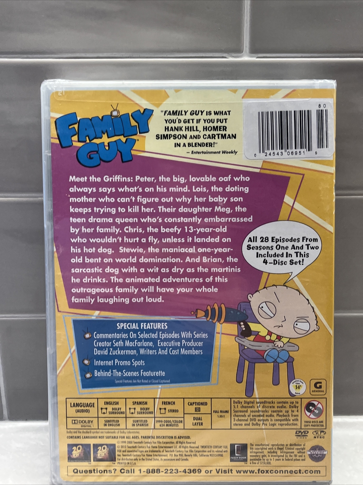 Family Guy Volume One 4 – Disc Set NEW SEALED