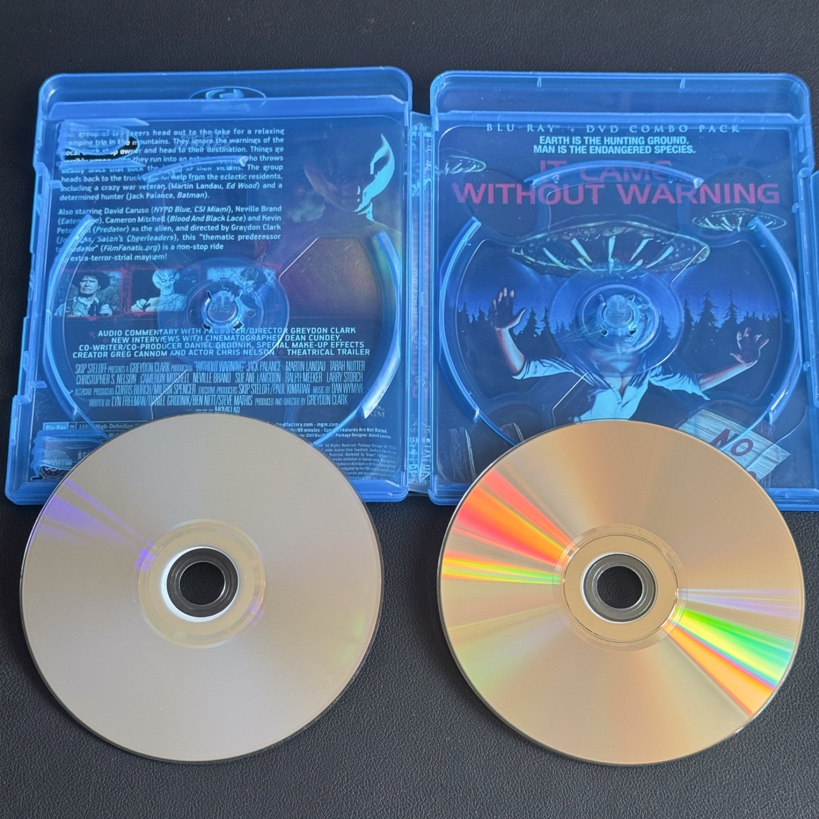 WITHOUT WARNING Jack Palance Science Fiction 1980 Blu Ray DVD SCREAM FACTORY
