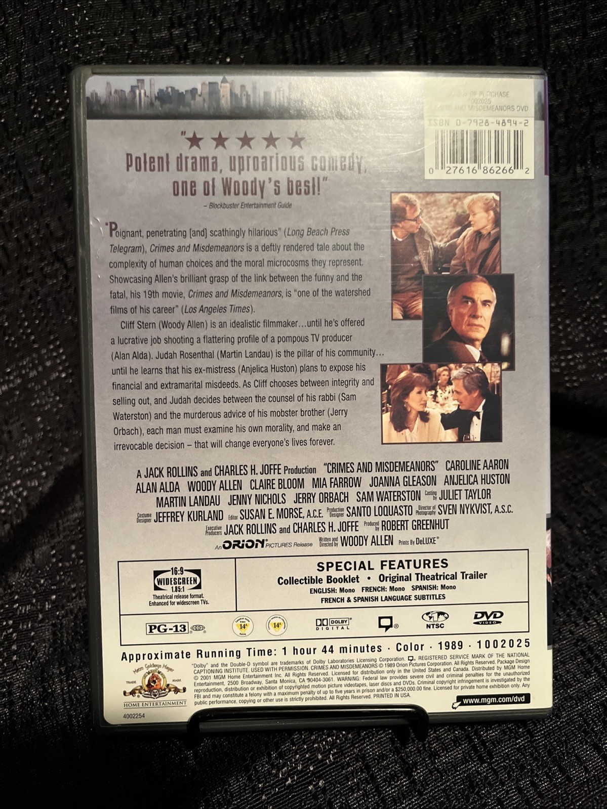 Crimes and Misdemeanors (DVD, 2001)